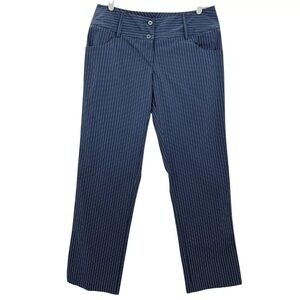 Adidas Climalite  women’s Navy Striped Pants Size 10
